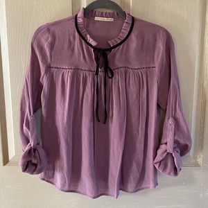 Active USA long sleeve, purple top M